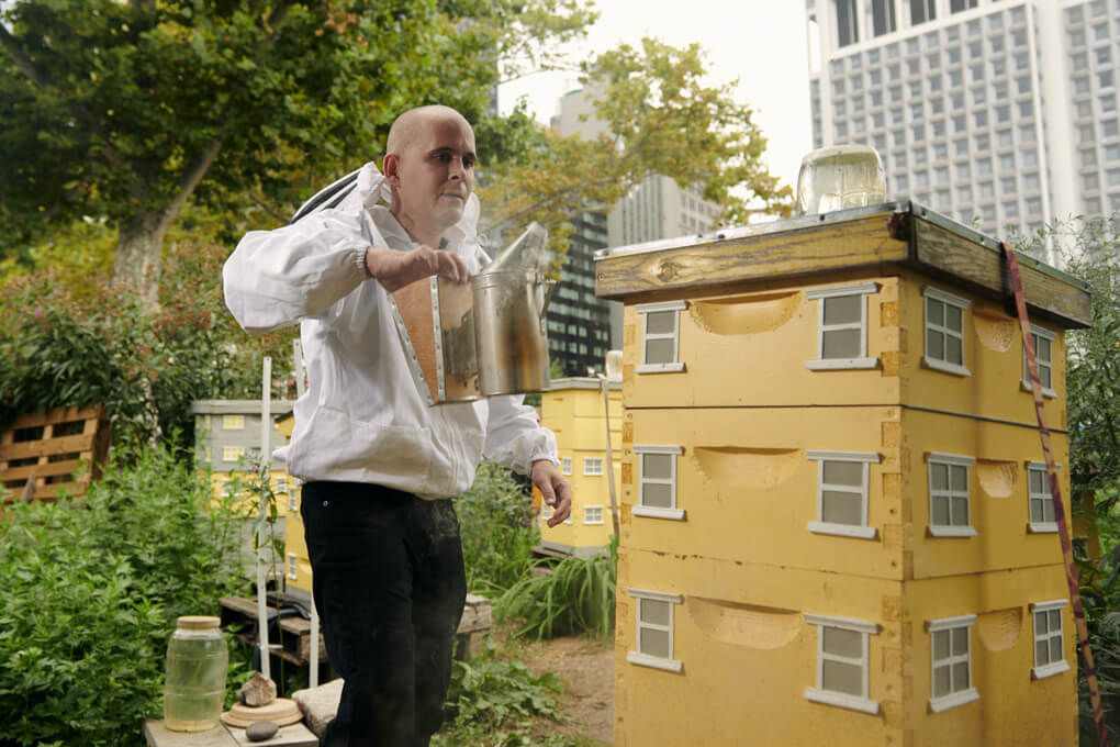beevillage-battery-sanctuary-guillermo-bee-conservancy-1020x680 The Bee Conservancy's BeeVillage bee sanctuary at The Battery in Manhattan