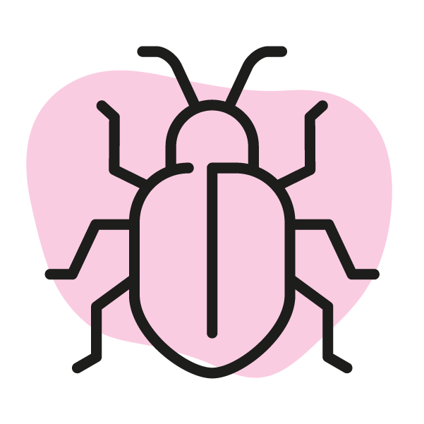 Icon of a bug or beetle